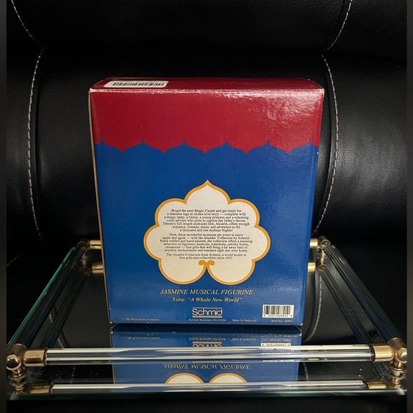 Disney Vintage Jasmine Aladdin Musical Figurine Statue Princess Decor - Picture 5 of 5